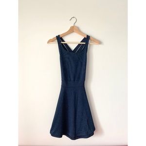 Navy Skater Dress